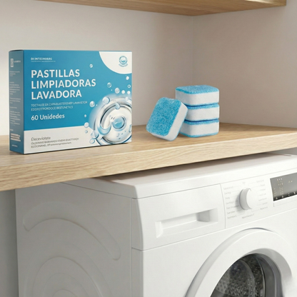PASTILLAS LIMPIA LAVADORA - 60 Unidades